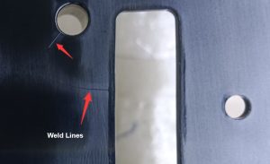 Weld line defect in injection molded parts