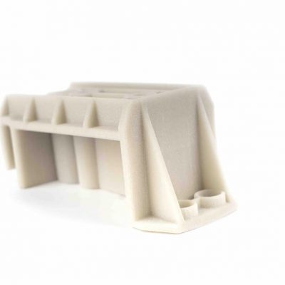 selective laser sintered (sls) 3d printed nylon with glass fibre part