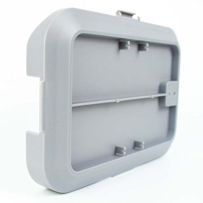 Vacuum cast electronic device with painted finish