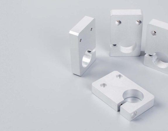 cnc blocks with bead blasted surface finish