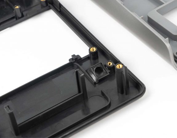 injection molded part with two different colors