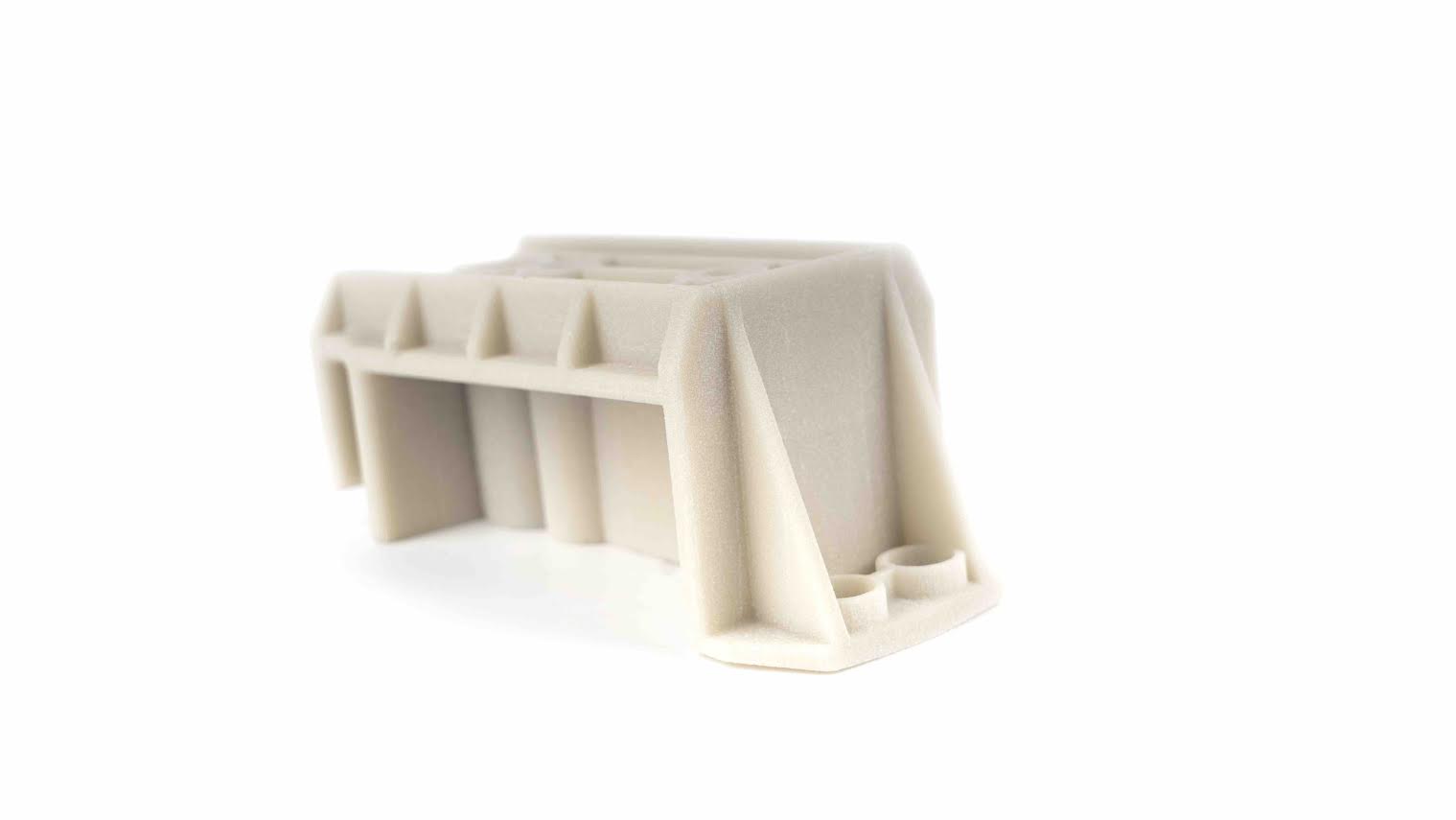 selective laser sintered (sls) 3d printed nylon with glass fibre part