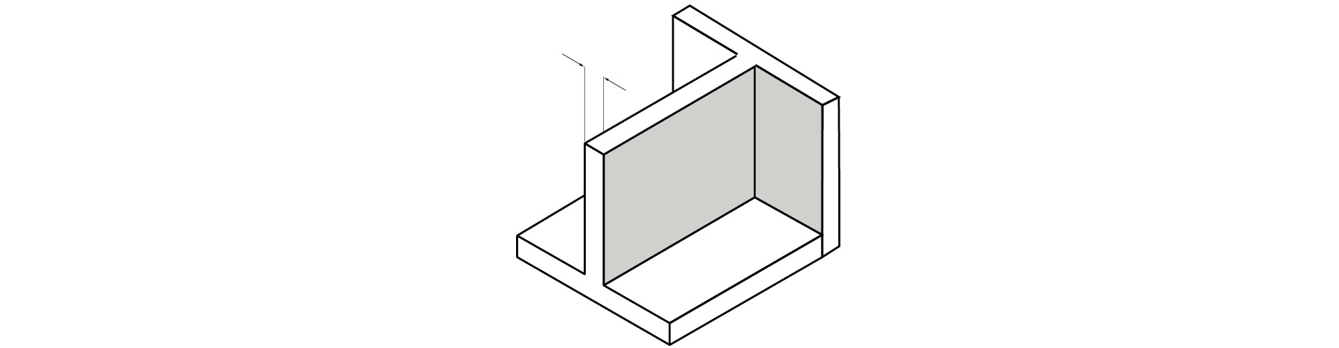 Designing thickness for supported walls